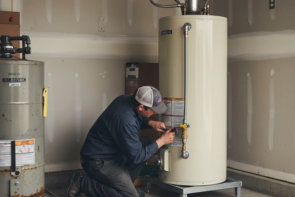 Water heater and shutoff valve replacement in Pollock Pines
