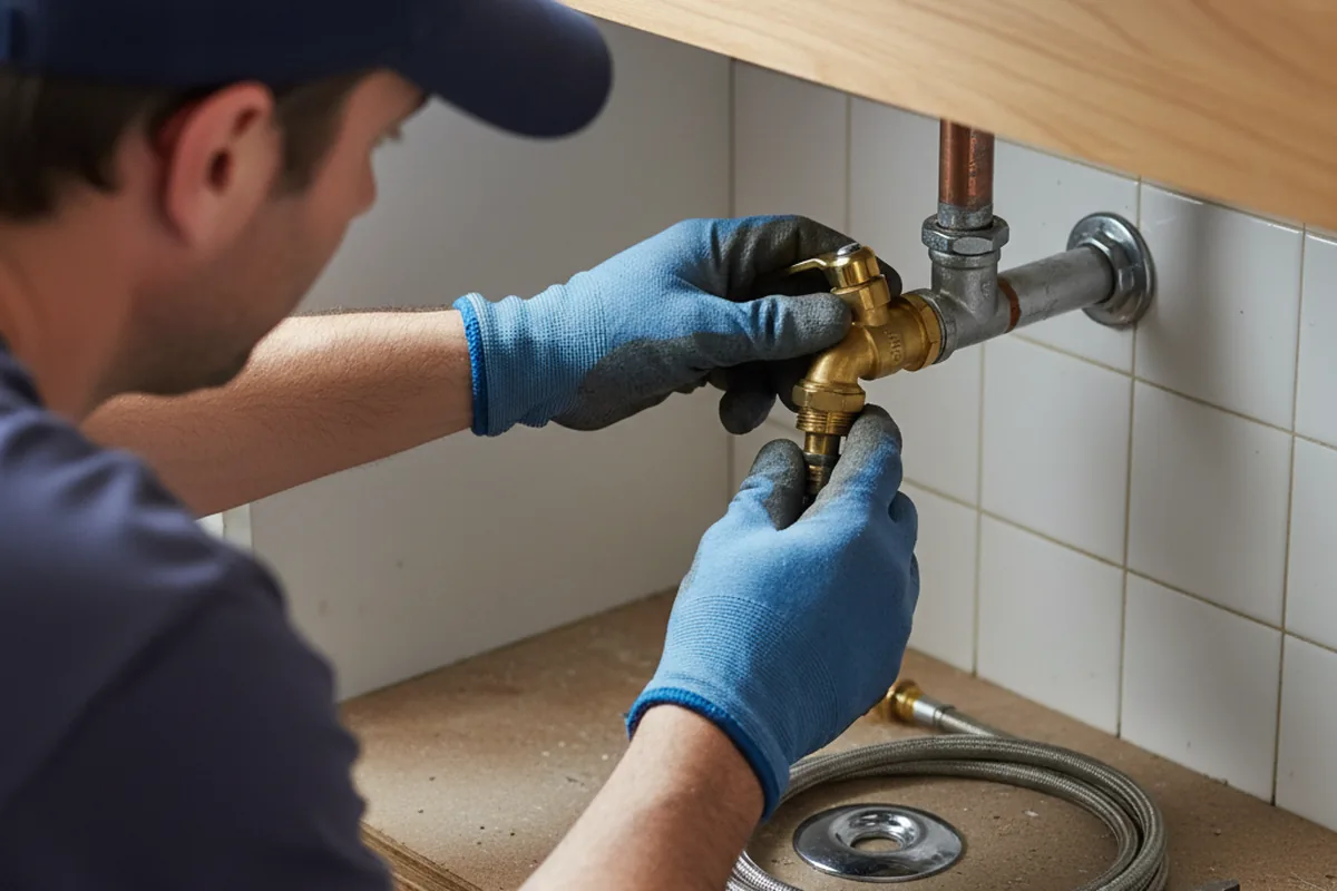 Shutoff valve and fitting work during Emergency Plumbing in Pollock Pines